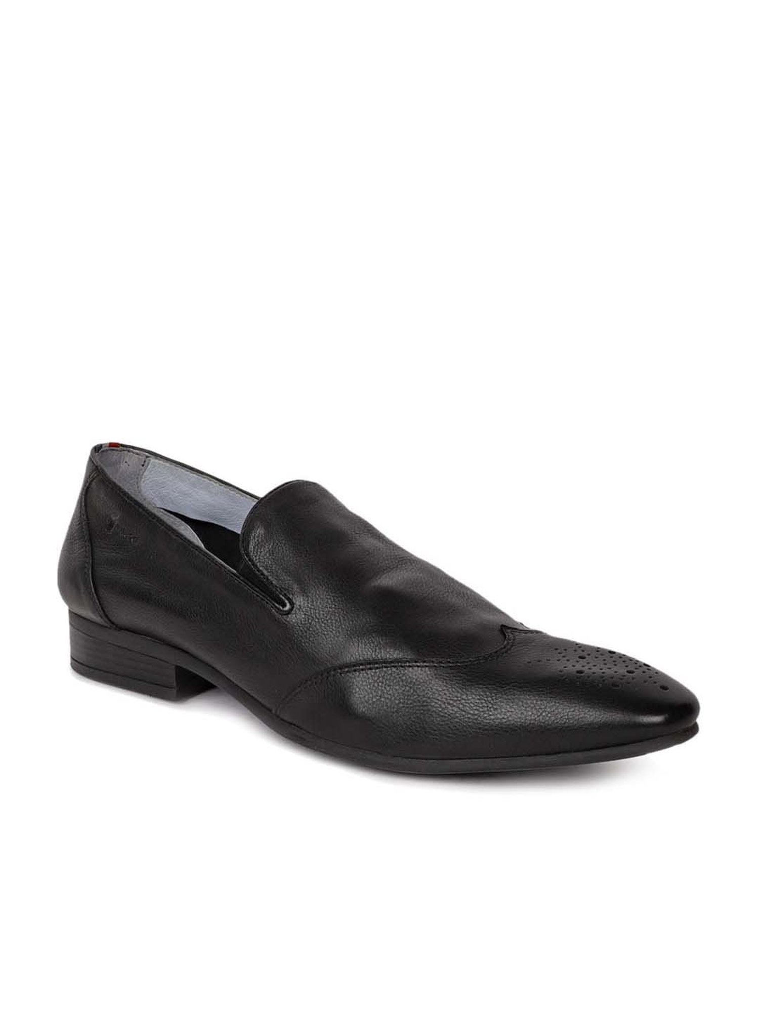 Gabicci Men's Fangio  Black Formal Slip-Ons