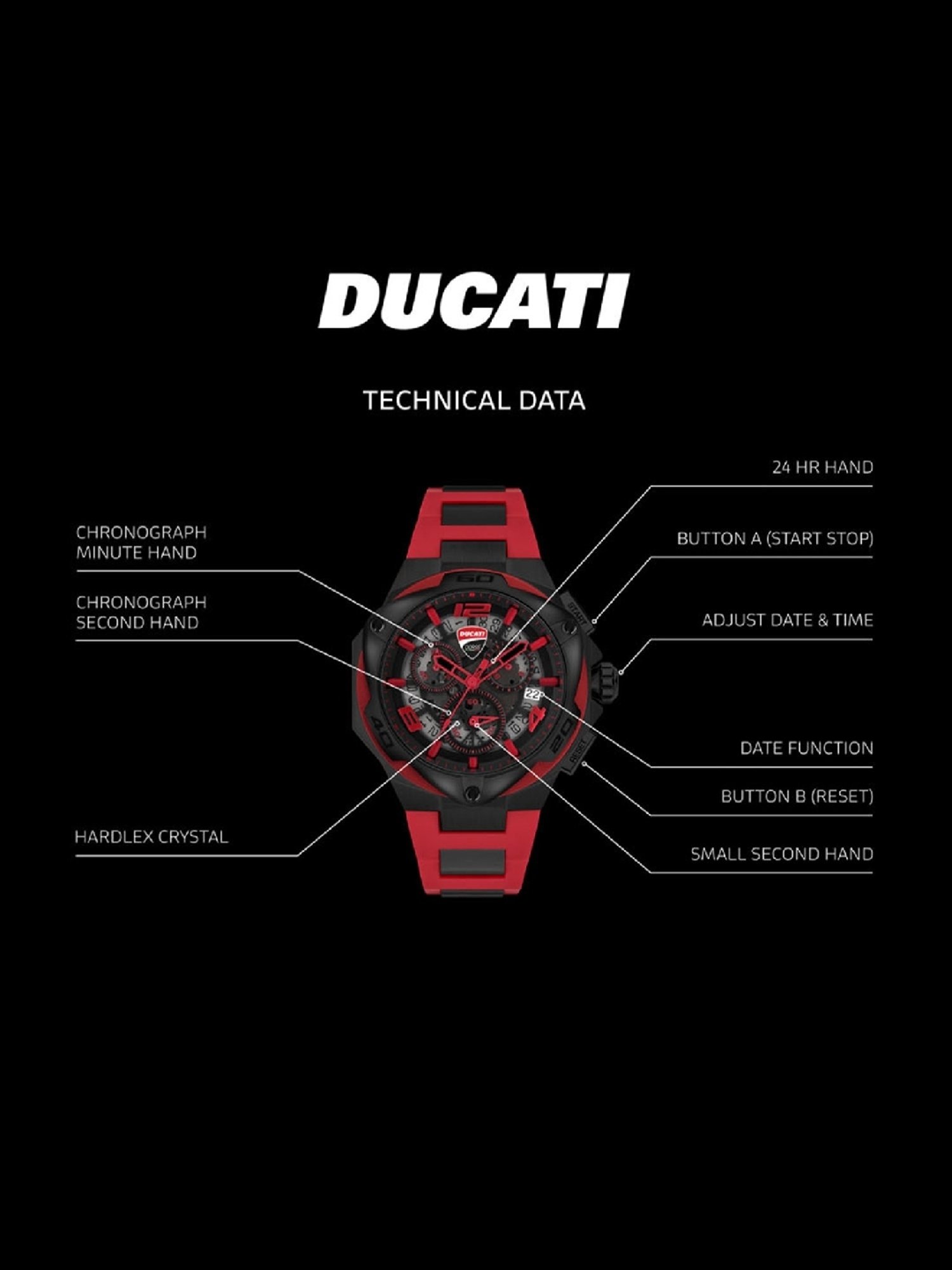 Ducati Corse Motore DTWGO0000307 Analog Watch for Men