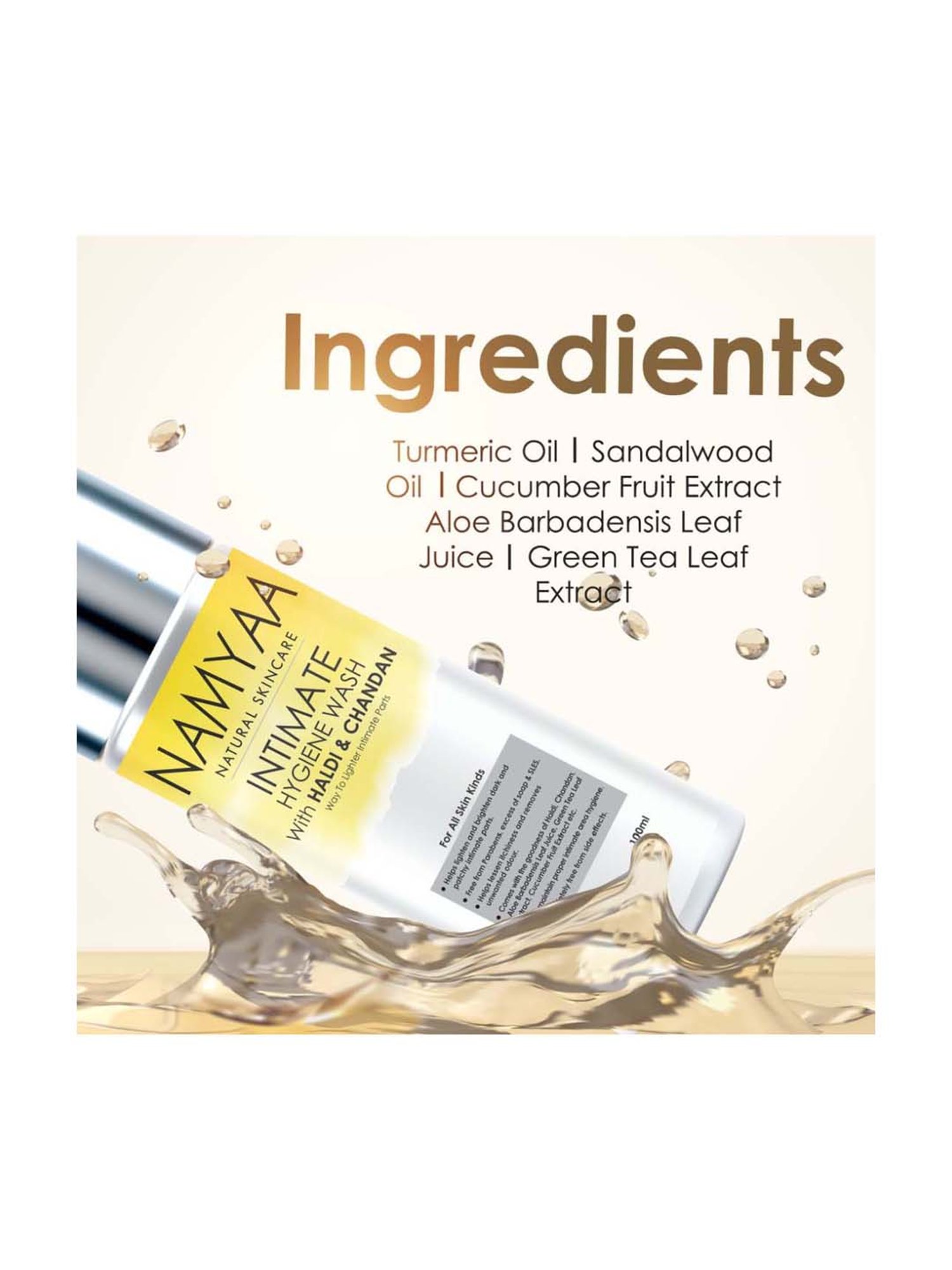 Namyaa Haldi Chandan Intimate Hygiene Wash - 100 gm