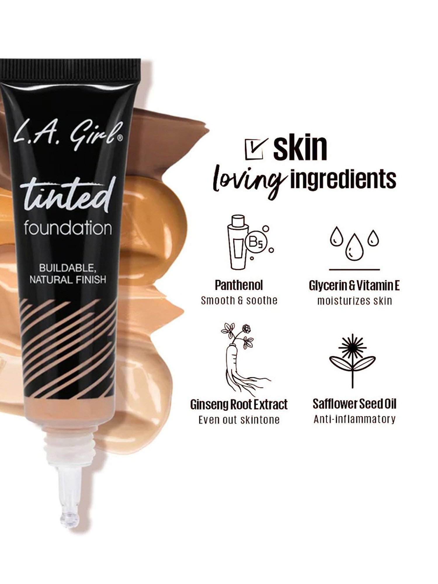 L.A. Girl Tinted Foundation Medium Beige - 30 ml