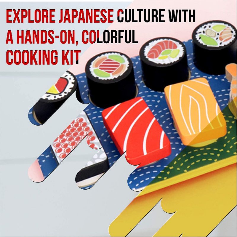 Melissa & Doug Stir and Serve Cooking Utensils (7pc) - Stainless Steel and Wood