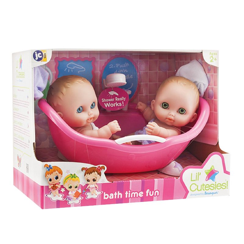 JC Toys Lil' Cutesies 8.5" Twin Dolls In Bath