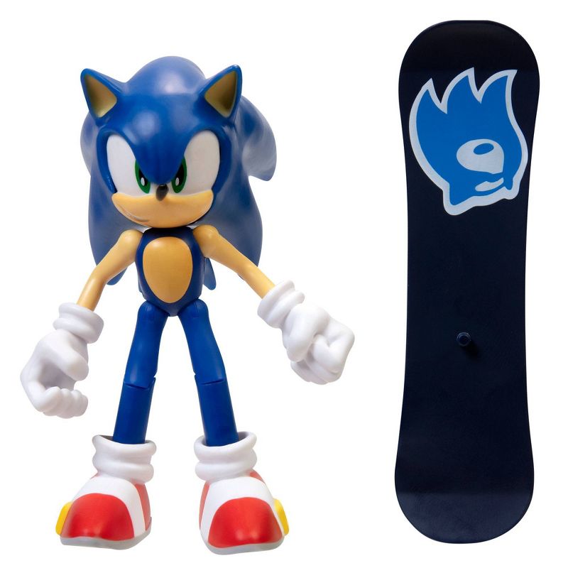 Sonic the Hedgehog 4" Modern Sonic with Snowboard Wave 2
