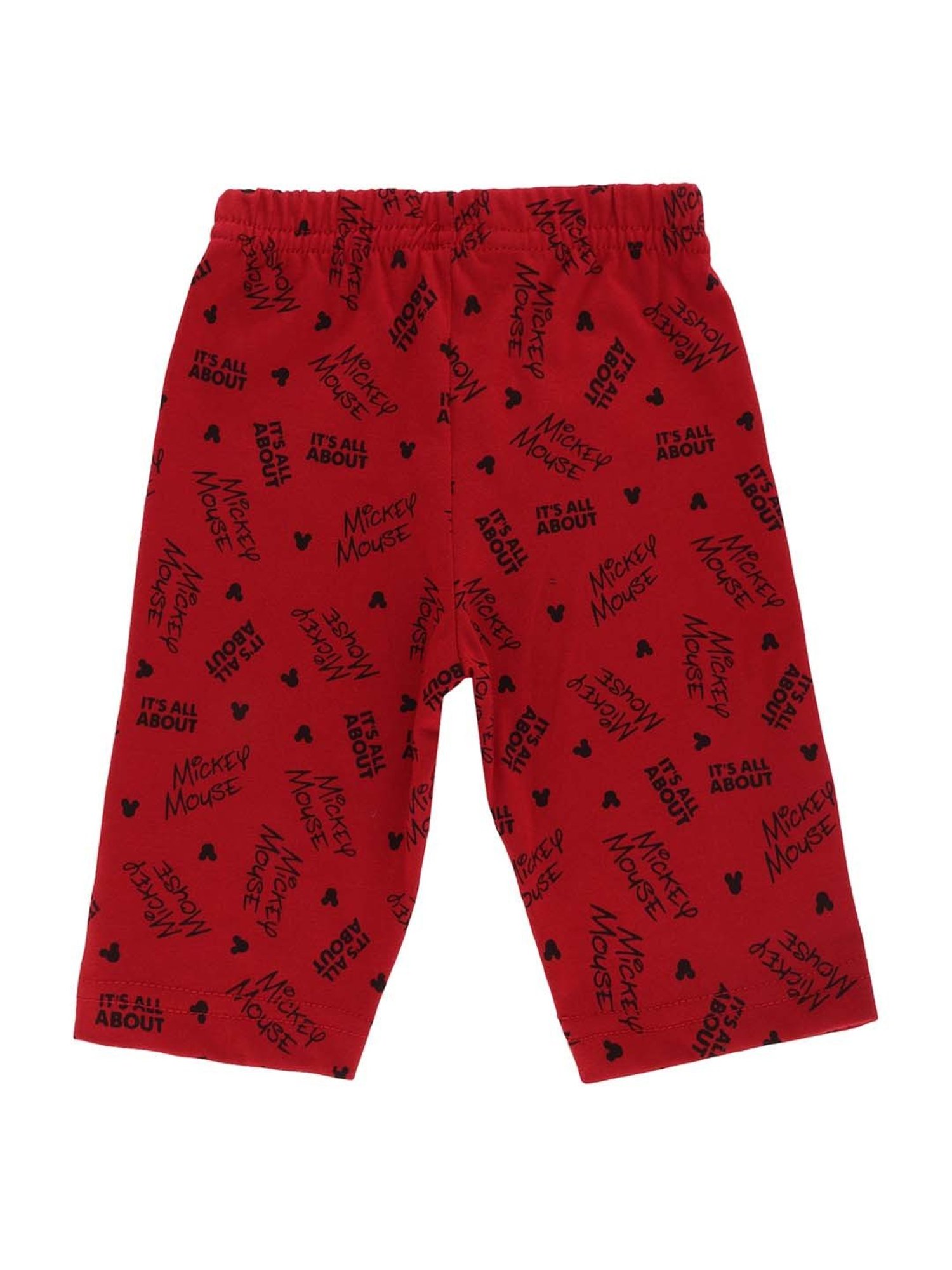 Bodycare Boys Red & White Cotton Printed Capri (Pack of 2)