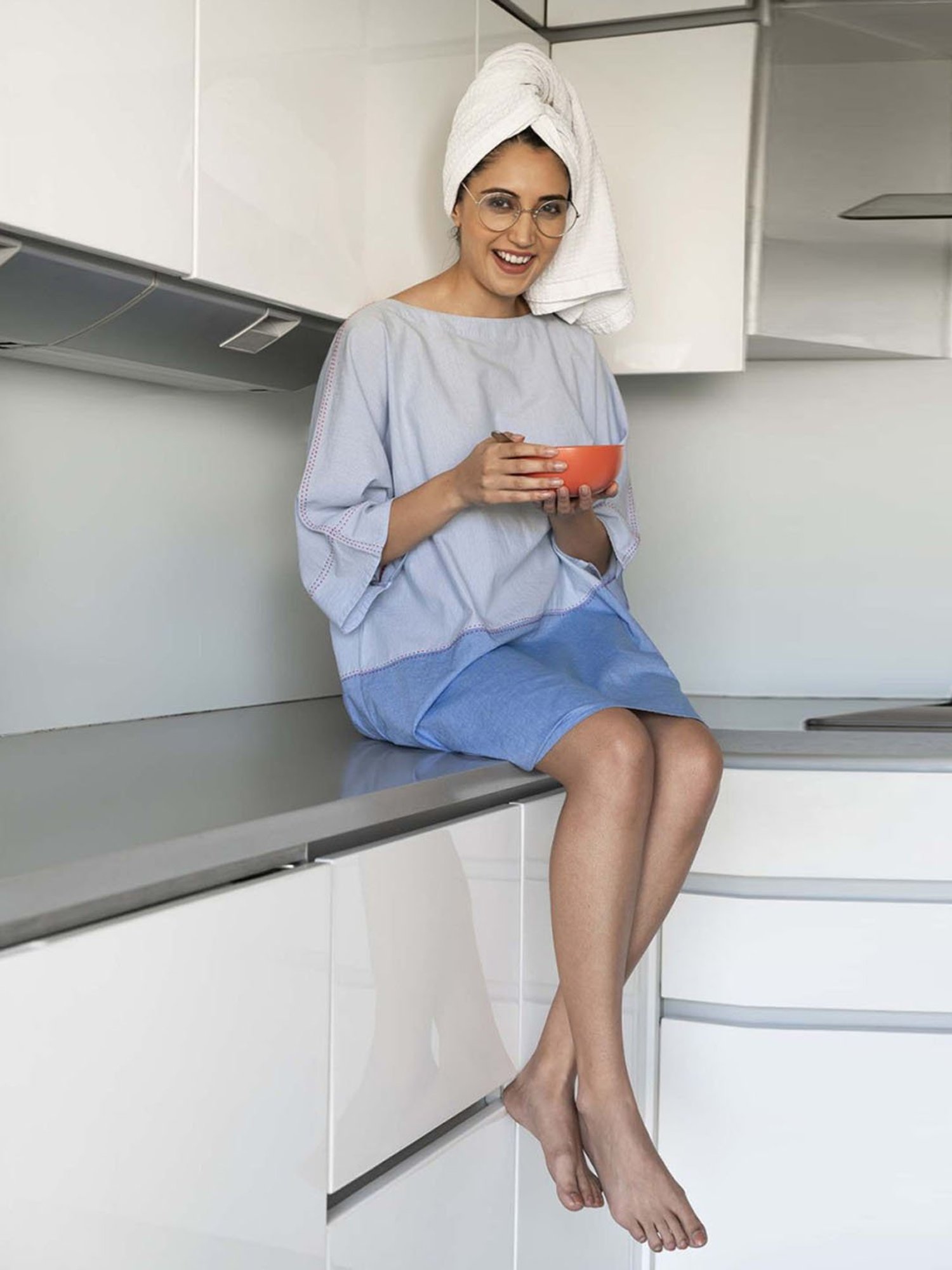 The Calm Collective Della Blue Indy Dress