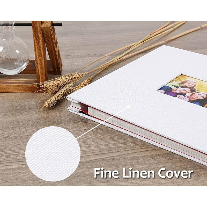 Photo Album Self Adhesive 3x5 4x6 5x7 8.5x11 Magnetic Scrapbook Album DIY Length 11 x Width 10.8 (Inches) with A Metallic Pen