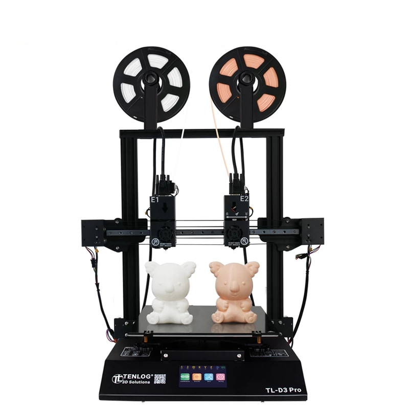 TL-D3 PRO With TMC2208, Independent Dual Extruder 3D Printer, 300 Degree High temperature Nozzle