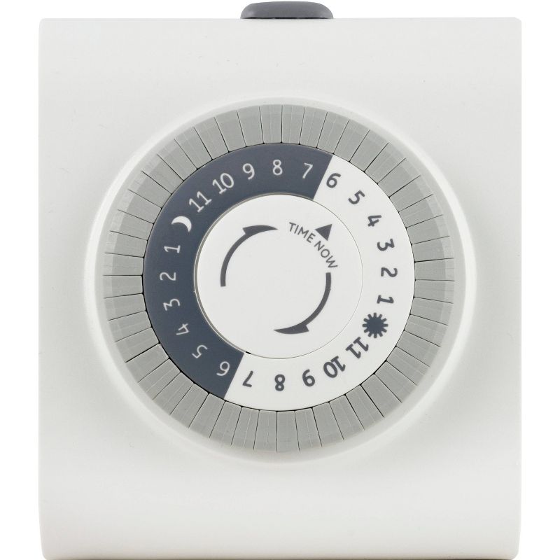 General Electric Indoor Mechanical Timer 24hr With 2 Outlets