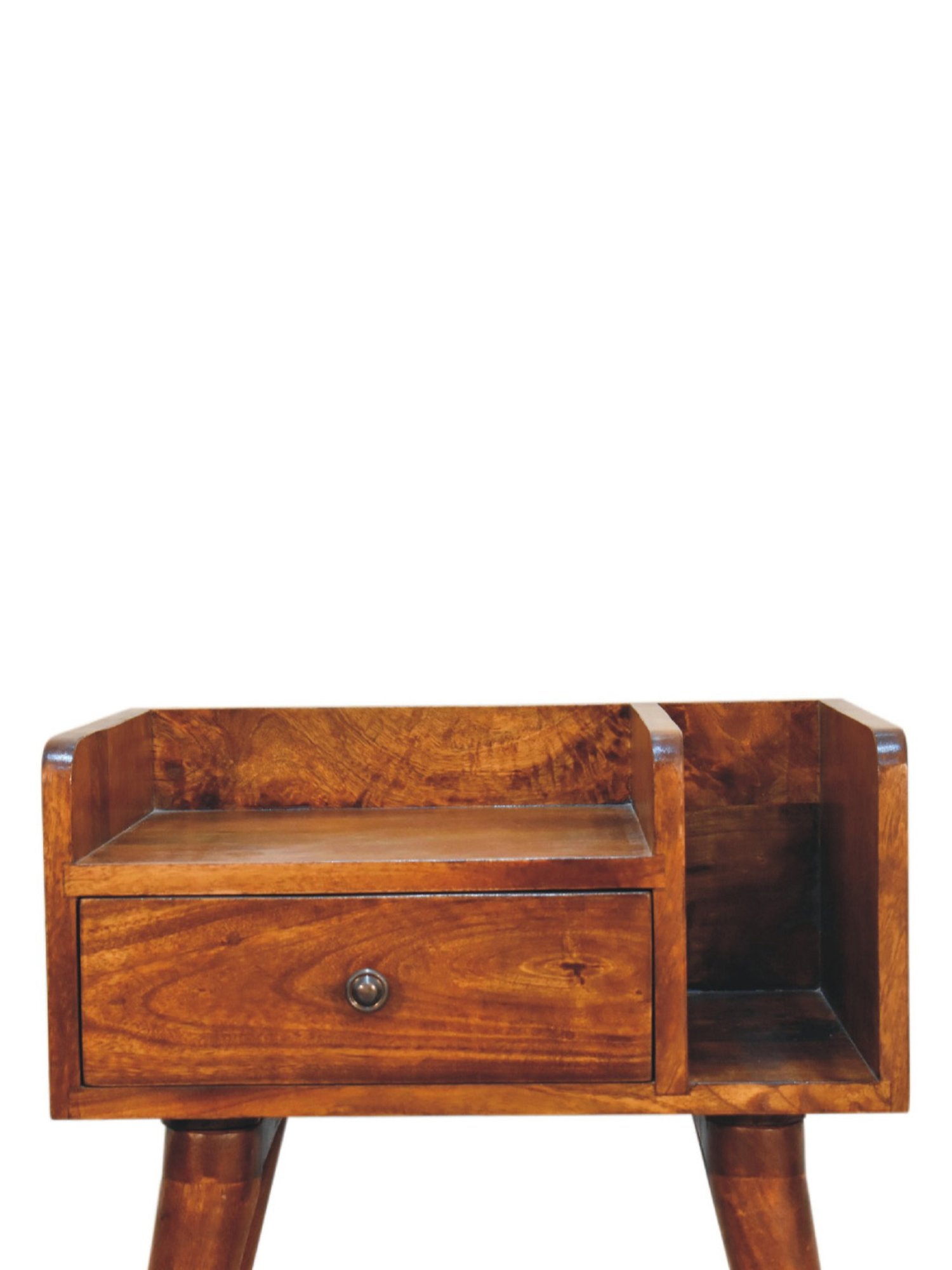 Sleepyhead Ally Teak Brown Sheesham Wood Bedside Table