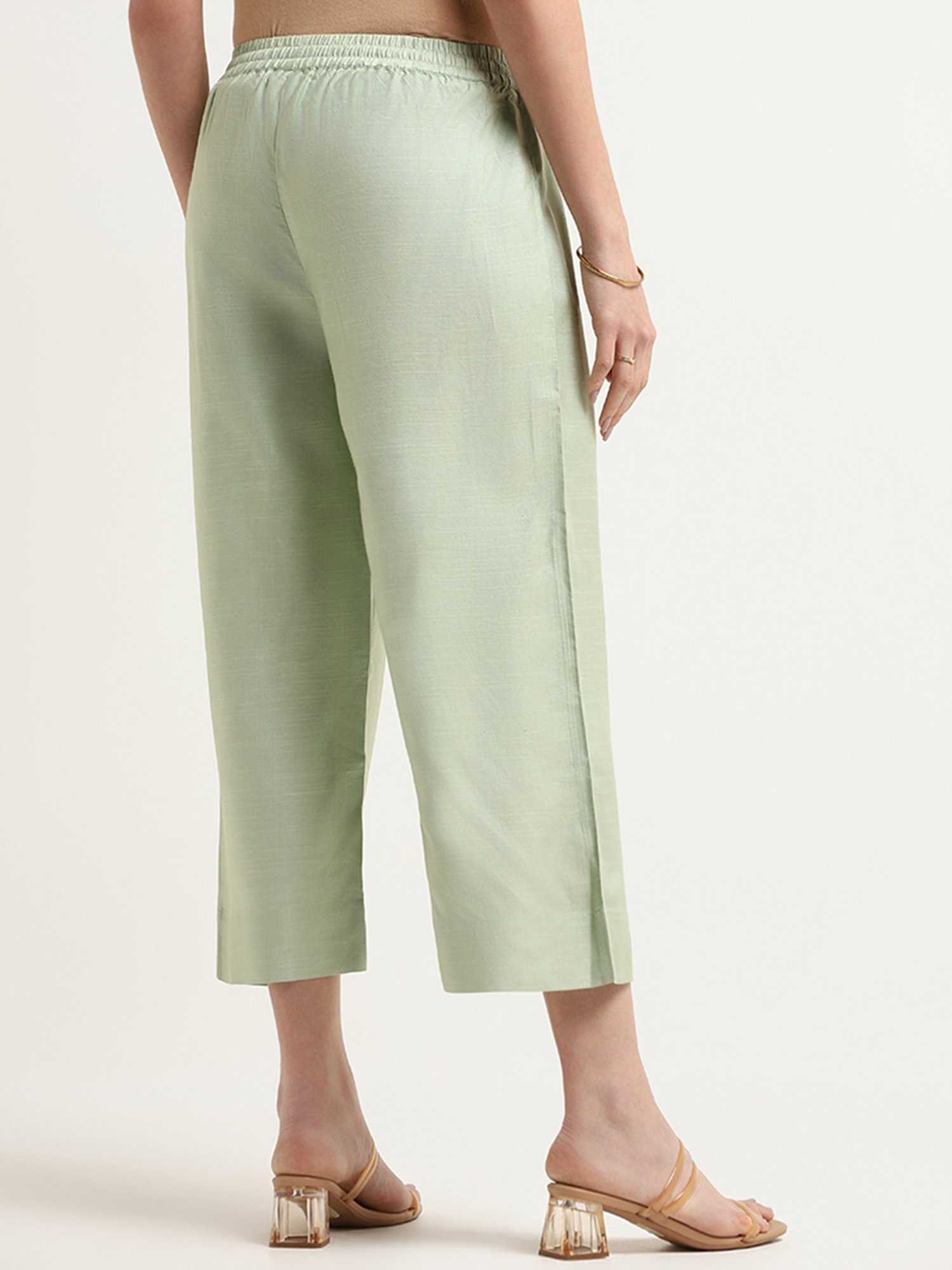 Zuba by Westside Green Straight-Leg Pants