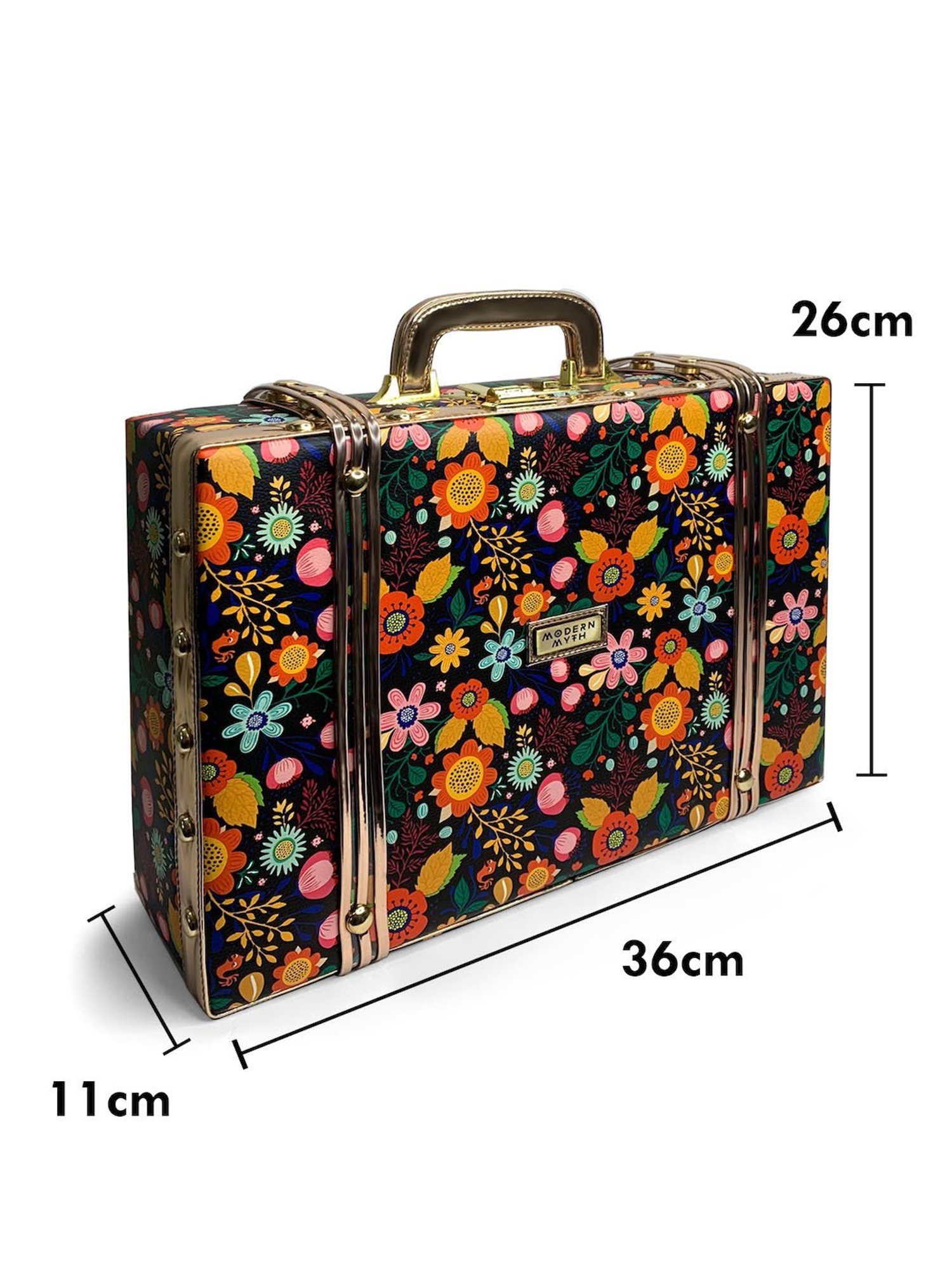 Modern Myth Multicolor Printed Medium Briefcase