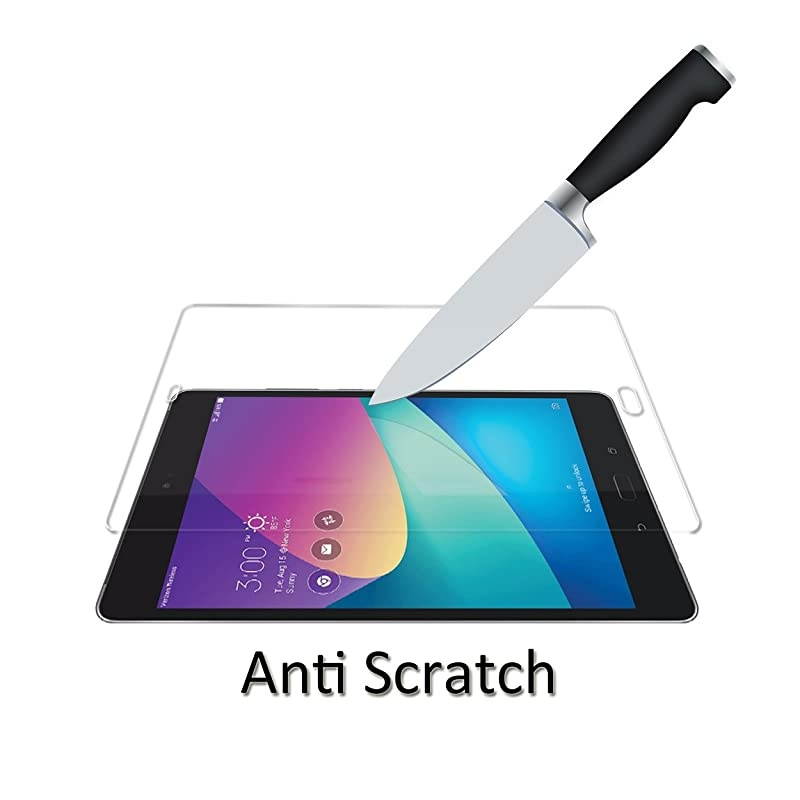 2 Pack)  for Asus Zenpad Z8s, ZT582KL Tempered Glass Screen Protector, 9 Hardness HD Anti-Scratch Bubble-Free (Lifetime Replacement)