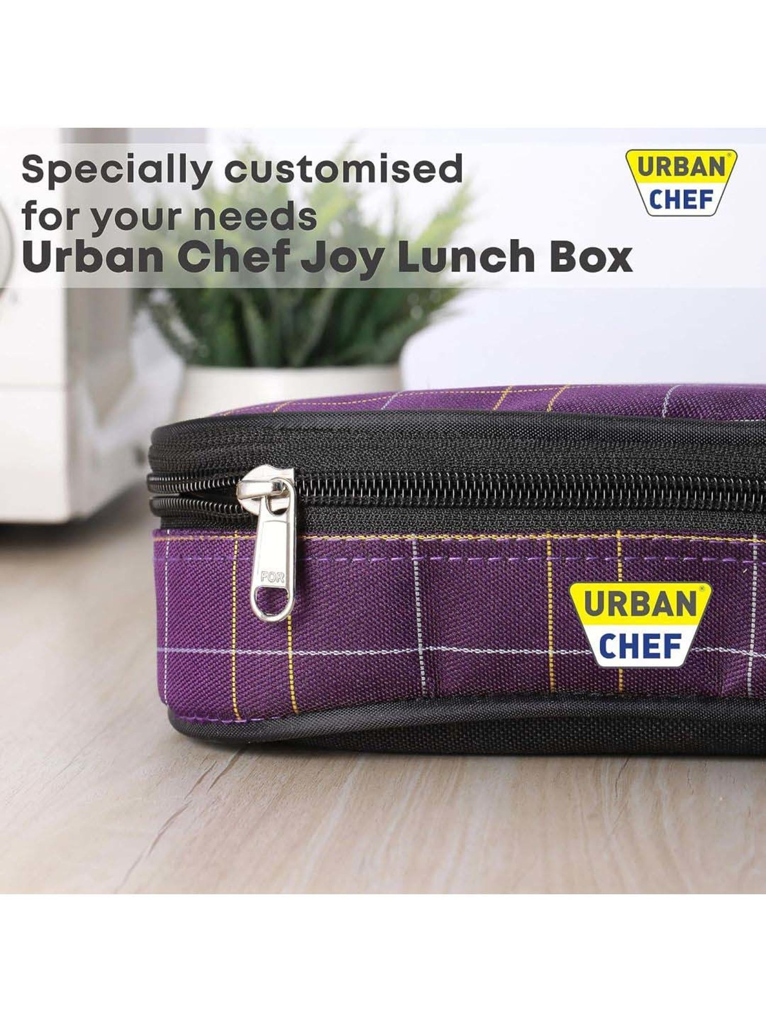 Urban Chef Black Stainless Steel Joy Lunch Box - Set of 2