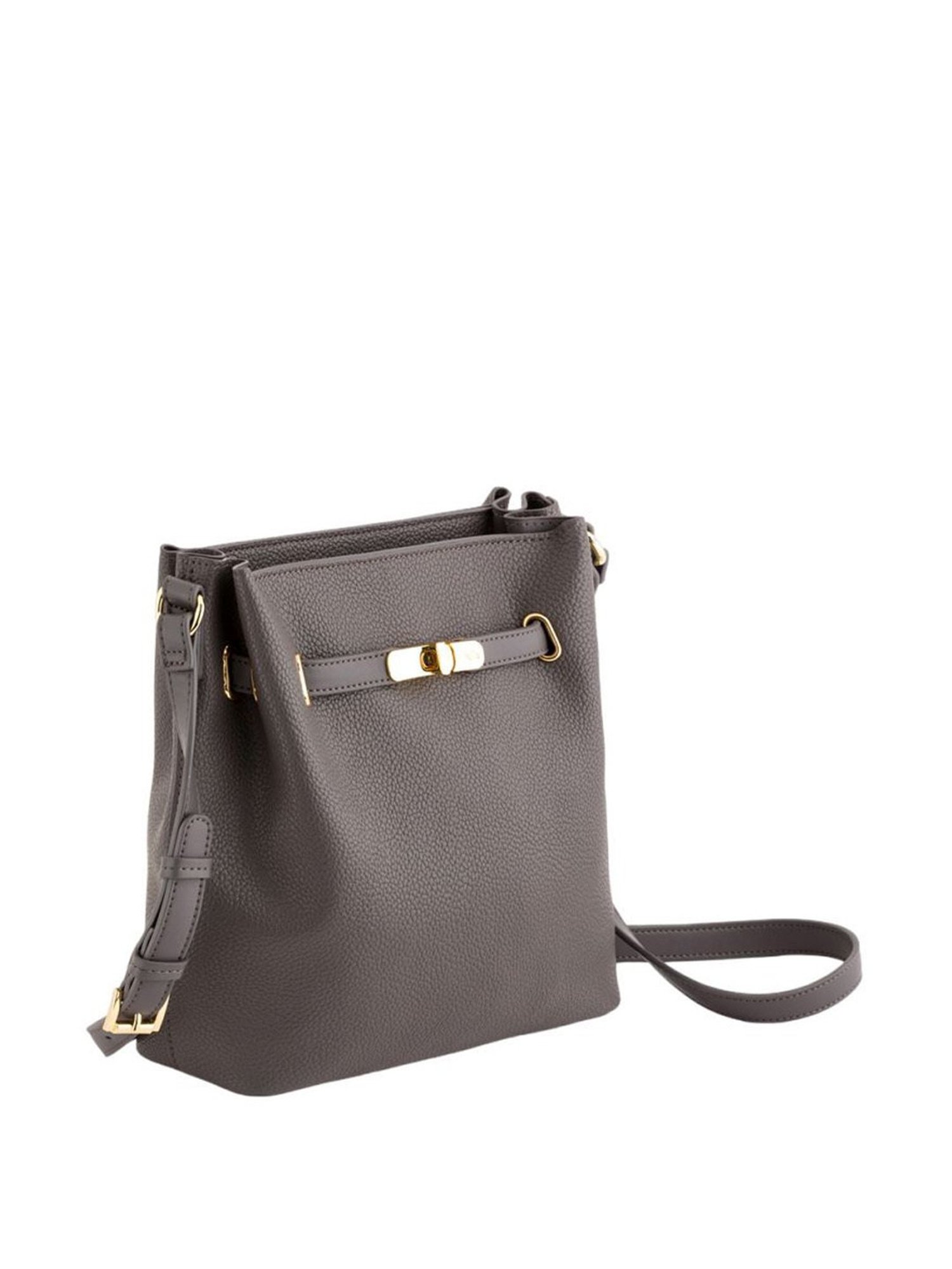 Carpisa Ermione V1 Grey Faux Leather Solid Sling Handbag