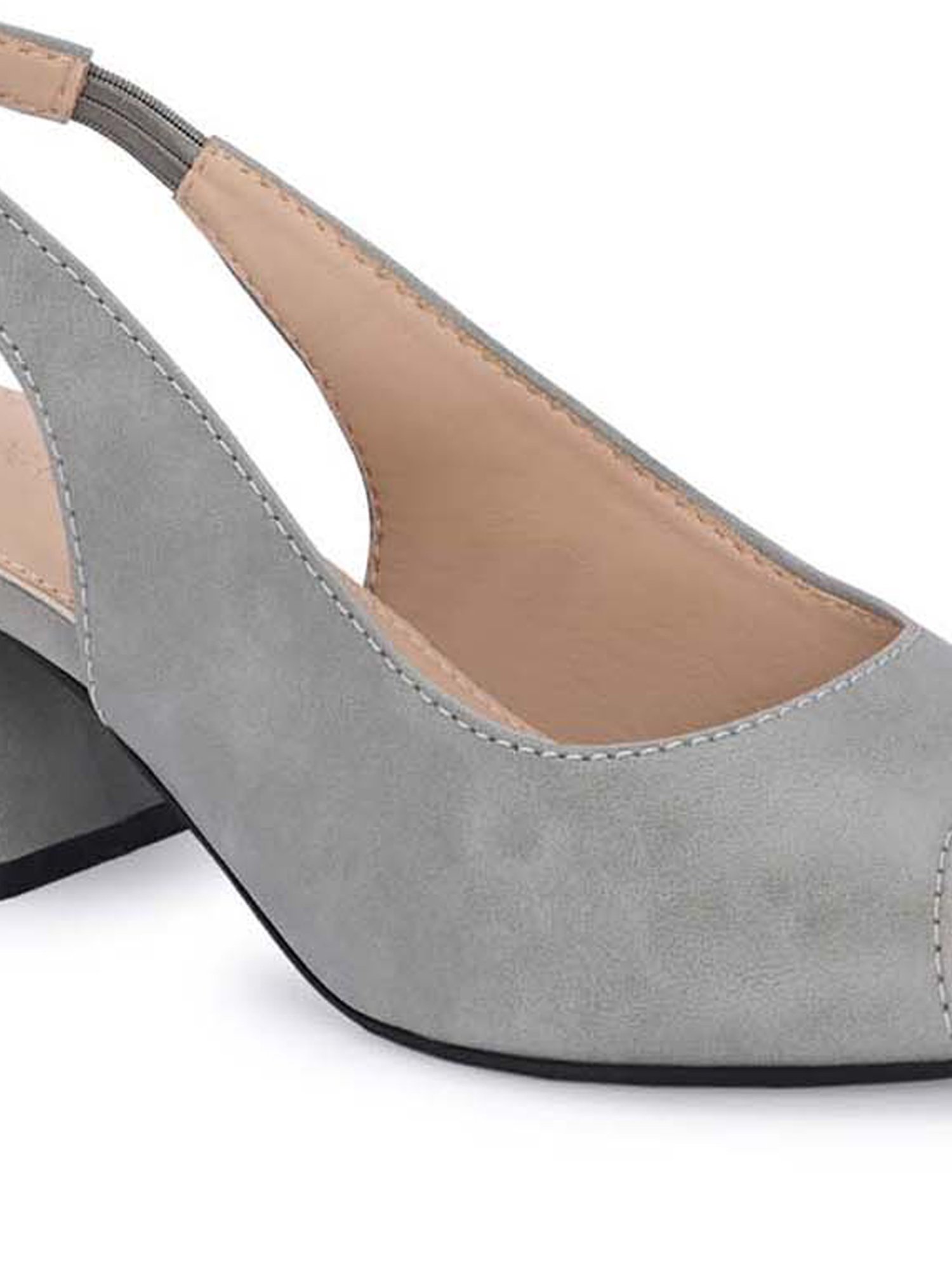 Clog London Women's Grey Sling Back Sandals