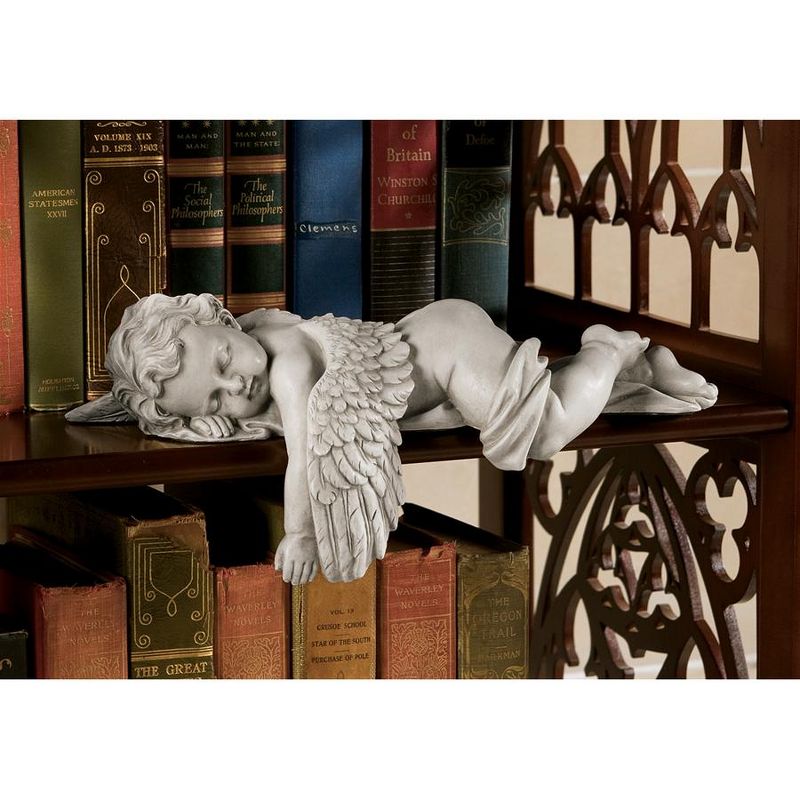 Design Toscano Sleepy Time Baby Angel Statue - Off-White