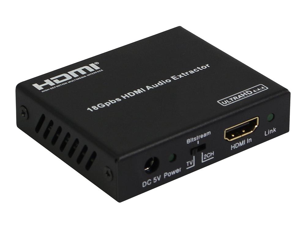 A-NeuVideo ANI-7.1CH4K 4K 18Gbps HDR HDCP 2.2 HDMI 2/5.1/7.1CH Audio Extractor