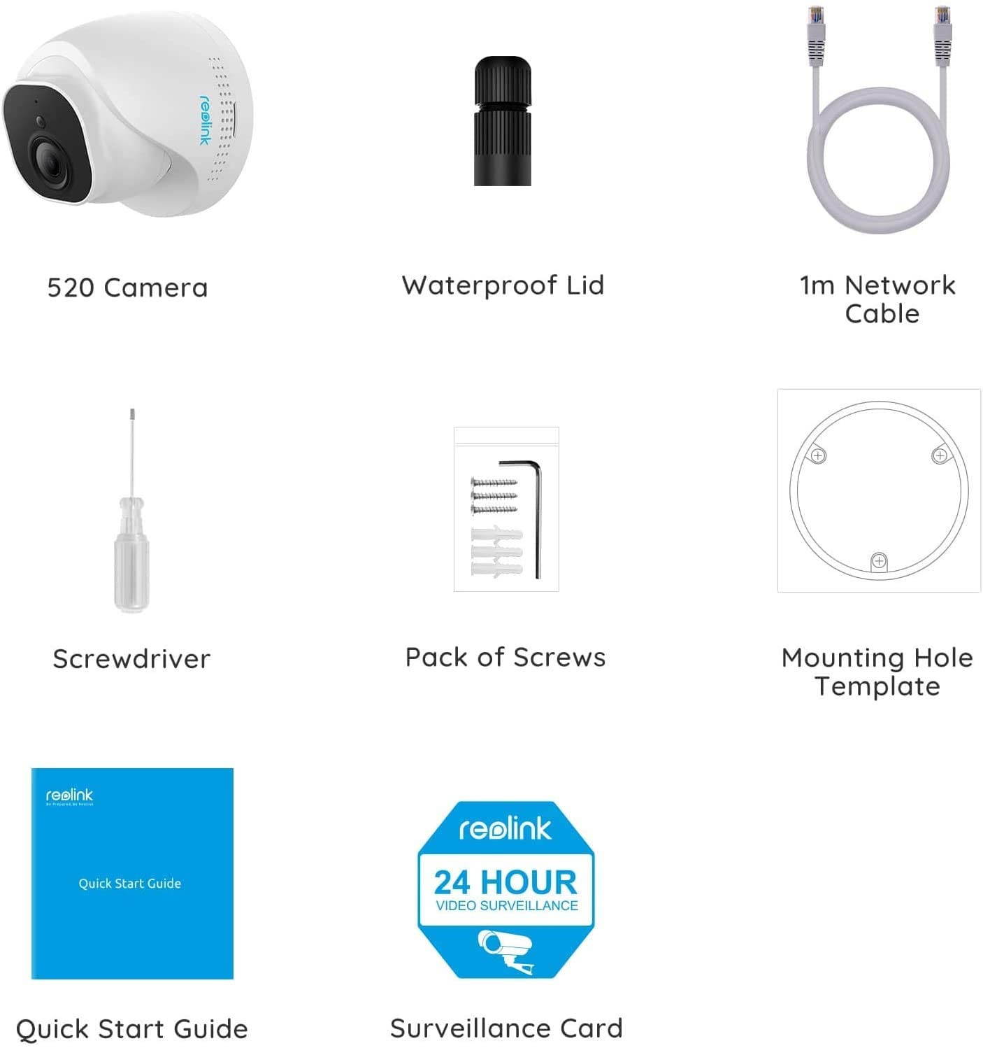 Reolink PoE IP Camera 5MP SD card slot Dome Security Outdoor Surveillance Camera CCTV Nightvision Video Surveillance RLC-520