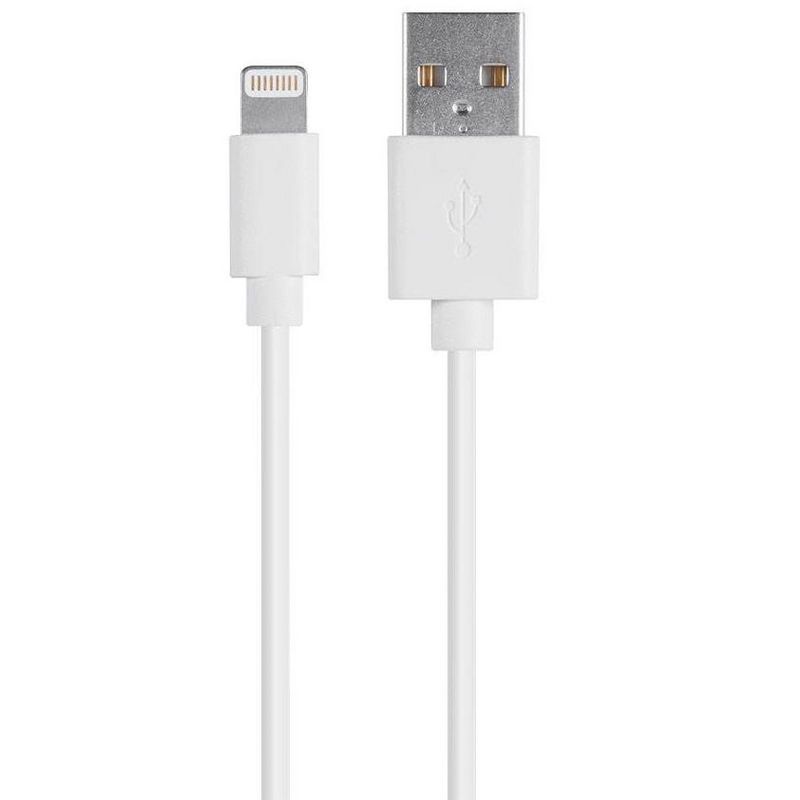 Monoprice Lightning to USB Charge & Sync Cable - 3 Feet - White | Apple MFi Certified for iPhone X, 8, 8 Plus, 7, 7 Plus, 6, 6 Plus, 5S , iPad Pro