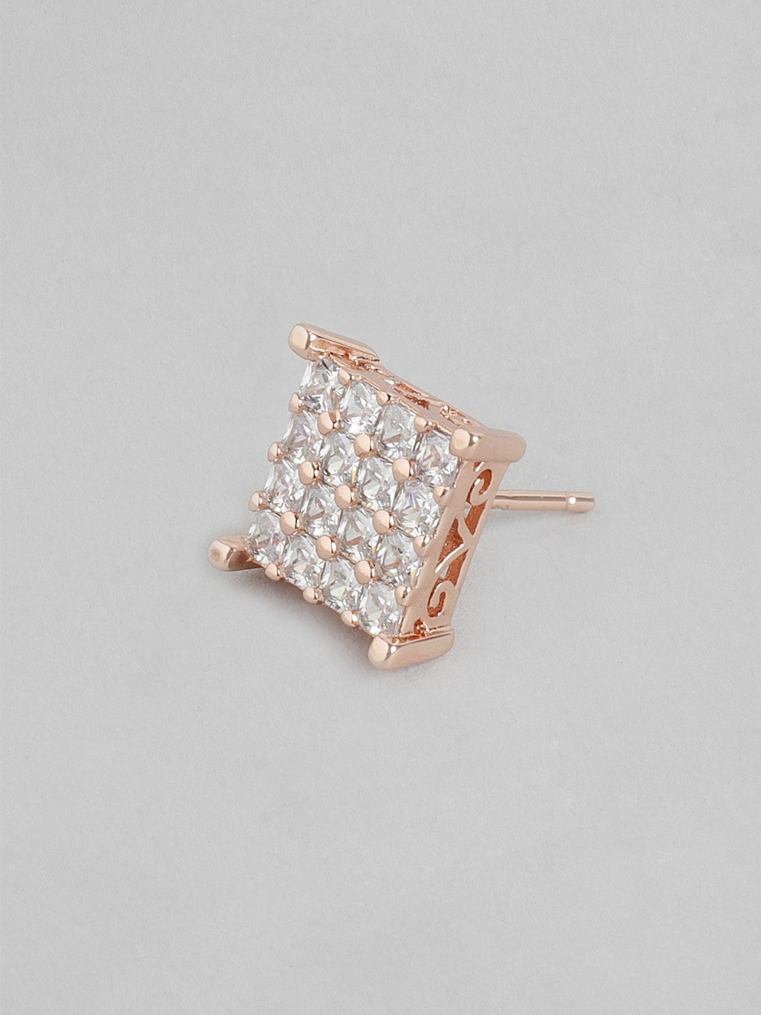 Zavya 92.5 Sterling Silver Eternal Shimmer Stud Earrings for Women