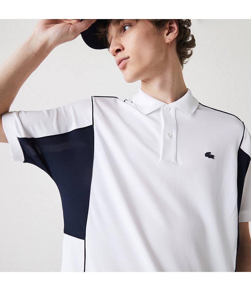Lacoste Color Block Ultra-Light Short-Sleeve Polo Shirt