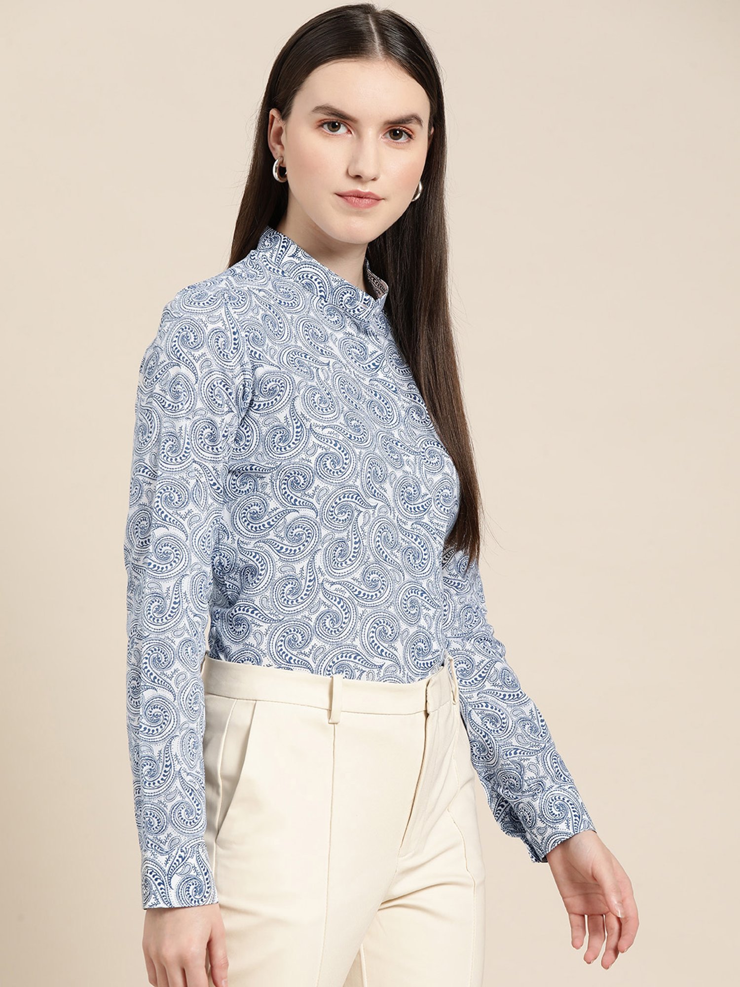 Van Heusen Maroon Plain Formal Shirt