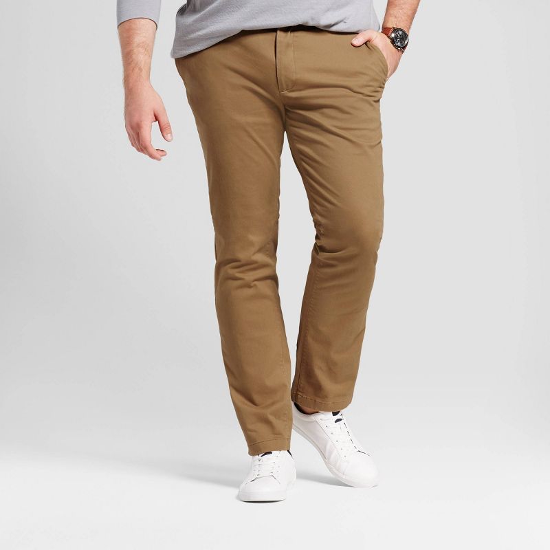 Men's Big & Tall Slim Hennepin Chino Pants - Goodfellow & Co™ Light Brown 52X32