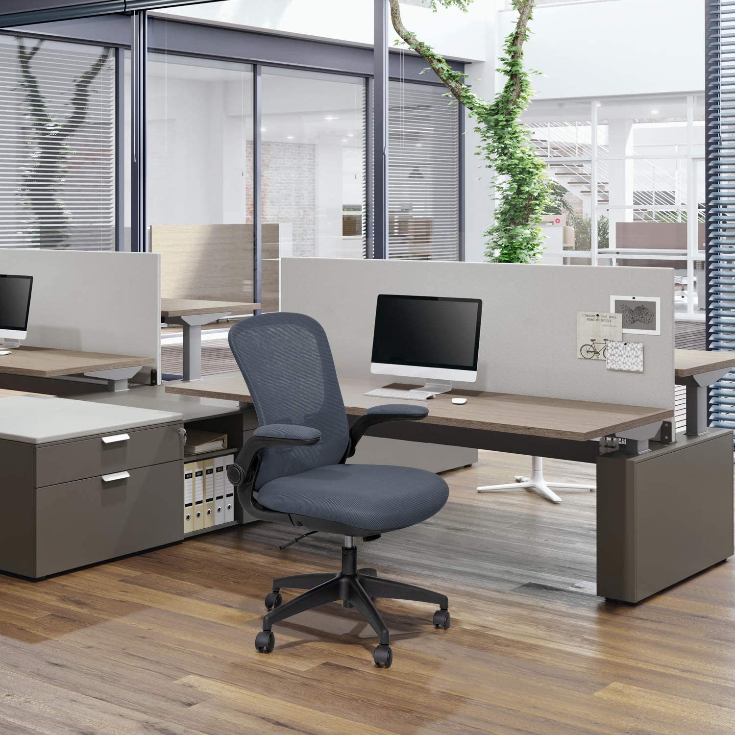 Global Leather Task Chair, Black (8993BK450/550) 