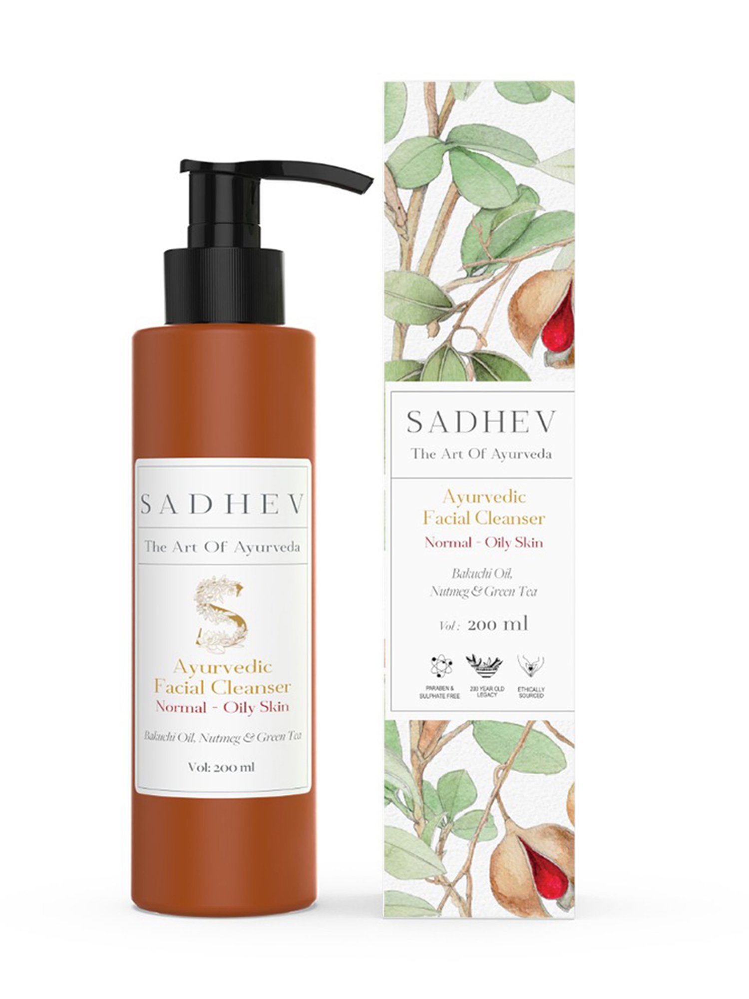 SADHEV The Art Of Ayurveda Ayurvedic Facial Cleanser Normal - Oily Skin - 200 ml
