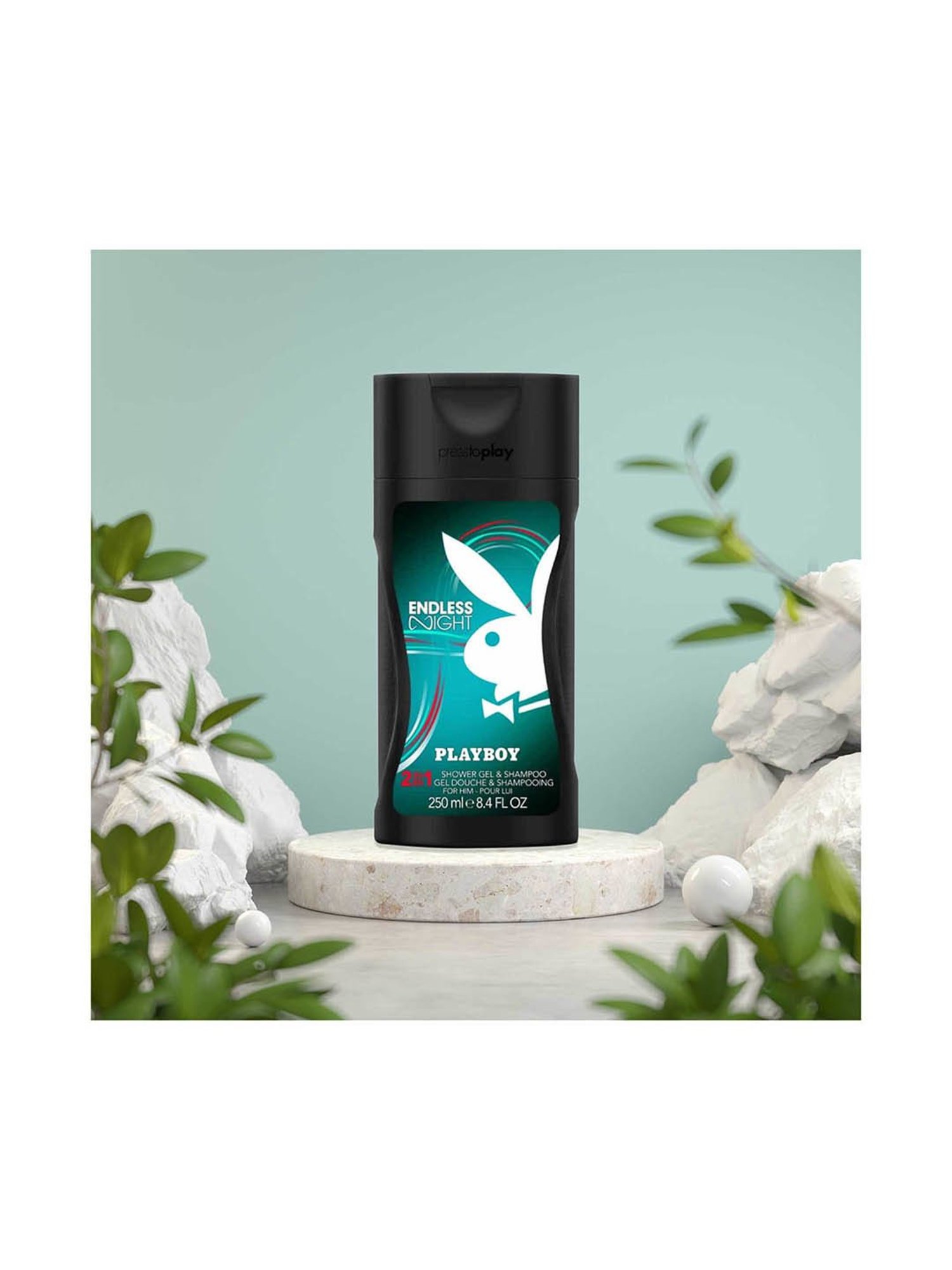 Playboy Endless Night Shower Gel and Shampoo for Men - 250 ml