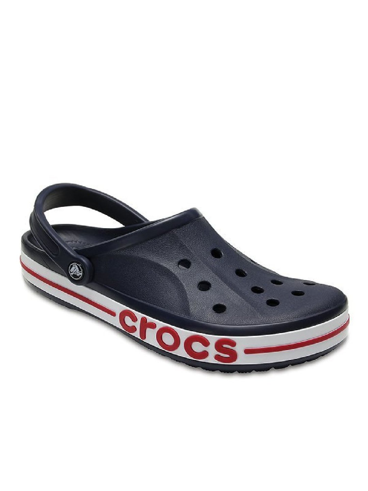 Crocs Unisex Bayaband Navy & Pepper Back Strap Clogs