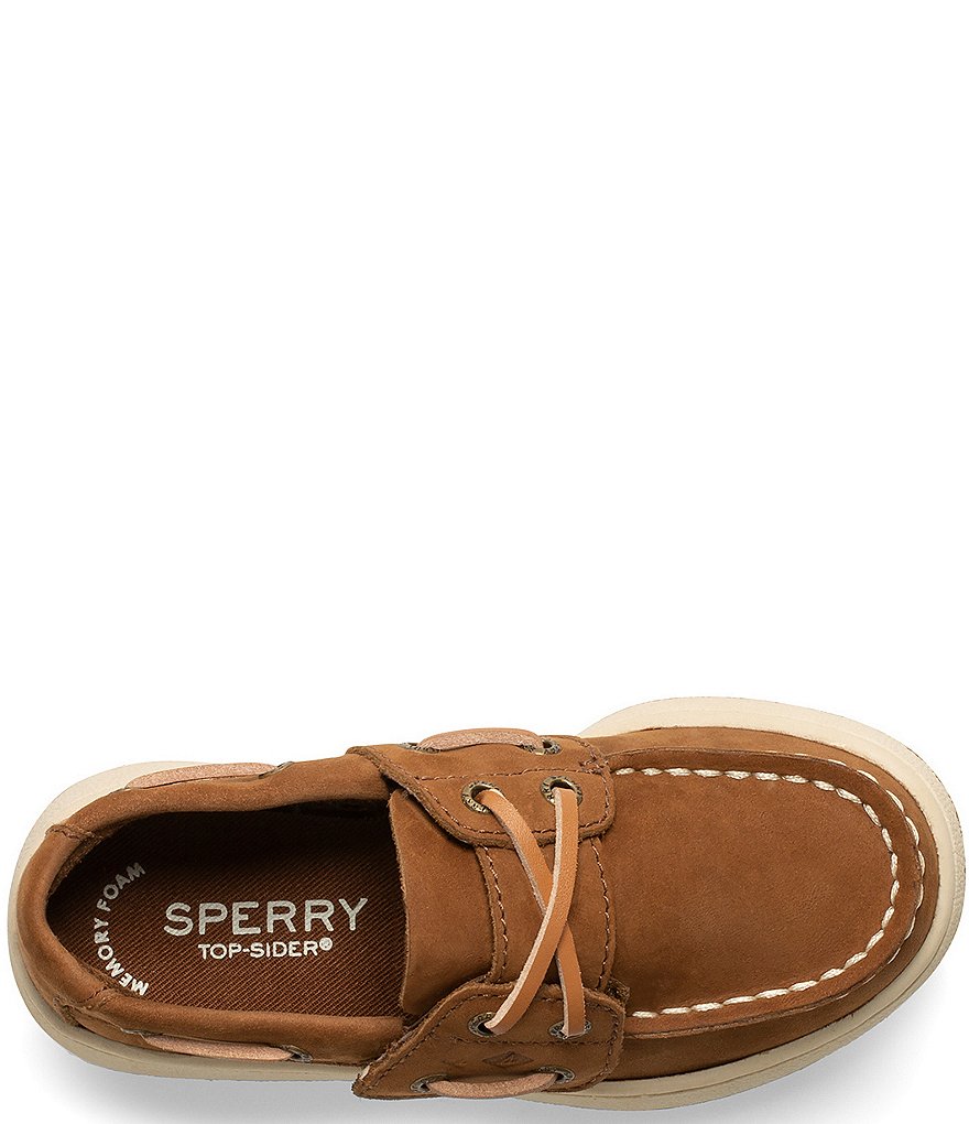 Sperry Boys' Sperry Cup II Leather Jr Boat Shoes (Toddler)