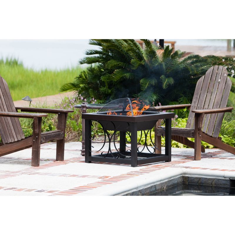 Hammer Tone Bronze Finish Cocktail Table Fire Pit - Fire Sense