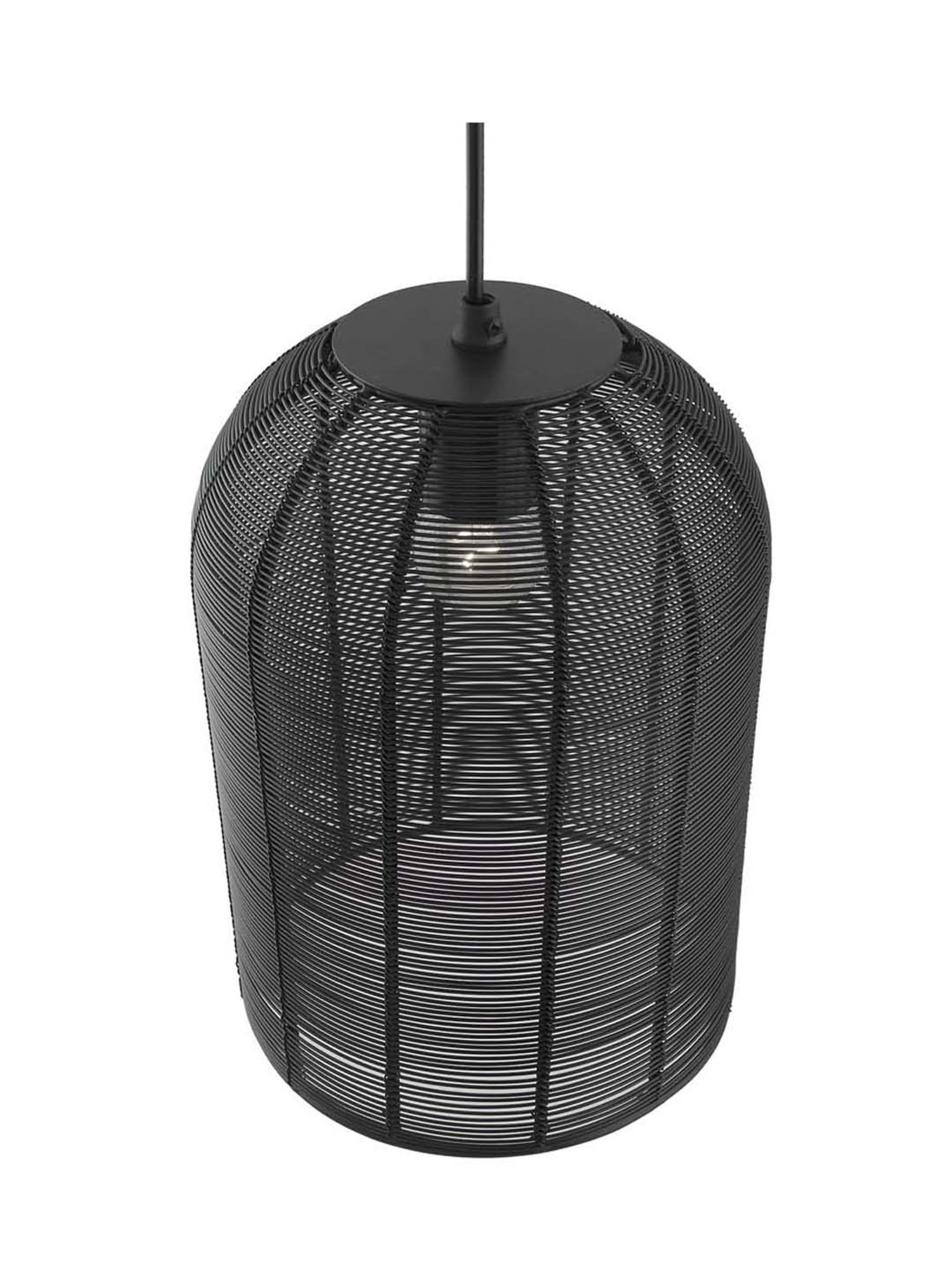 Homesake Black Wire Meshed Hanging Lamp - Set of 1