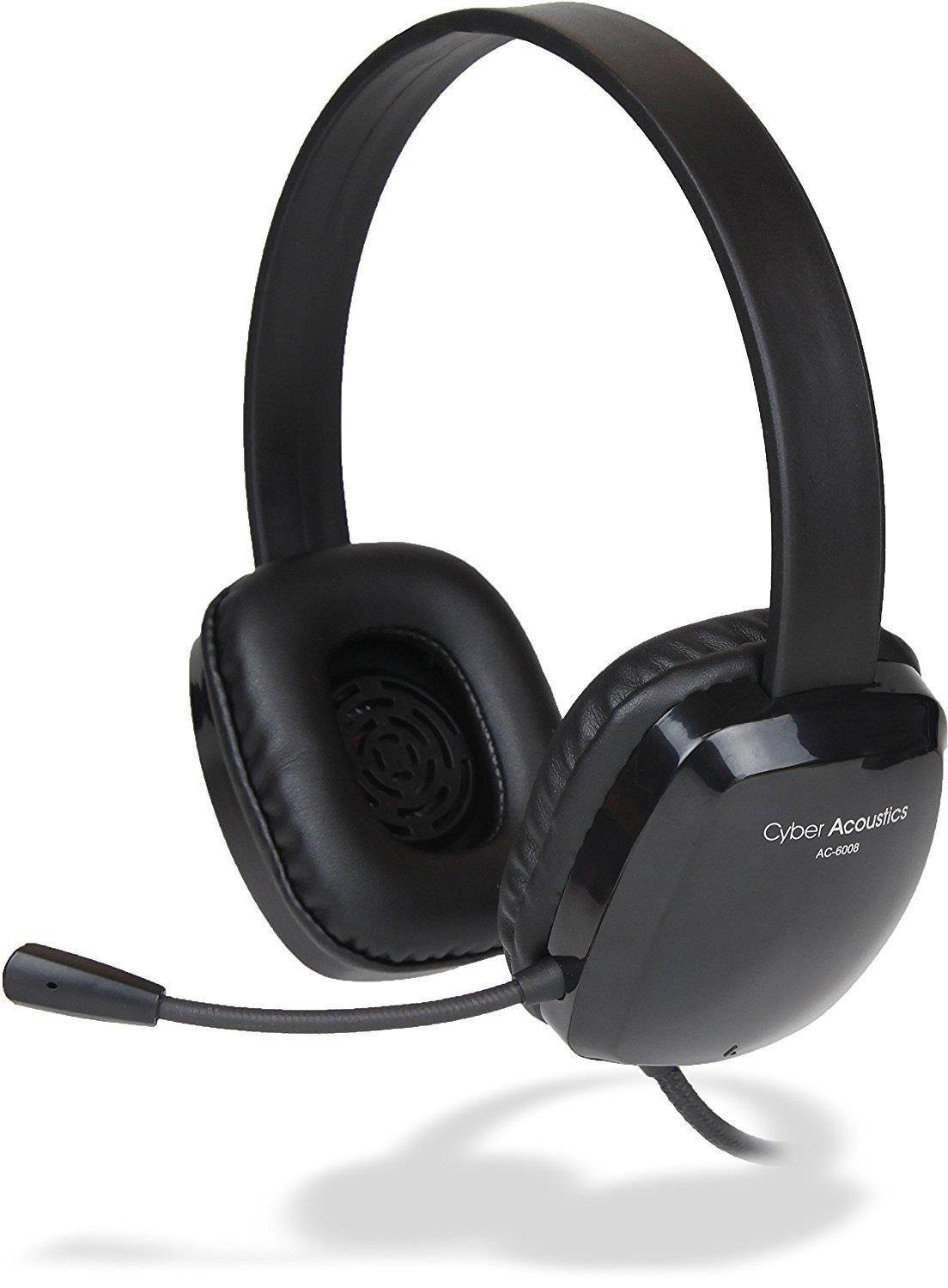 Cyber Acoustics Stereo Headset W/ Single Plug