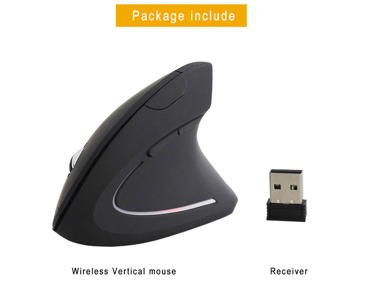 Sovawin Wireless Mouse 800 1200 1600 DPI Optical Mice Vertical Ergonomic Wrist Healing Mouse For Desktop Computer PC Game Mice