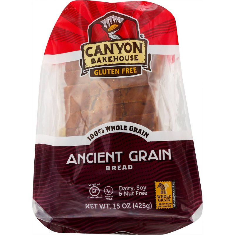 Canyon Bakehouse Gluten Free 100% Whole Wheat Ancient Grain Bread - 15oz