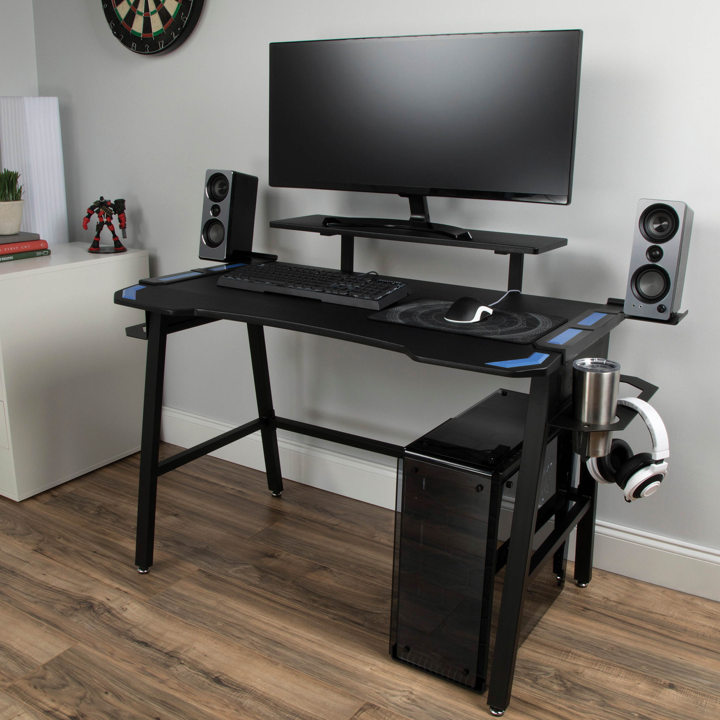 RESPAWN 1010 Gaming Computer Desk, in Blue (RSP-1010-BLU)