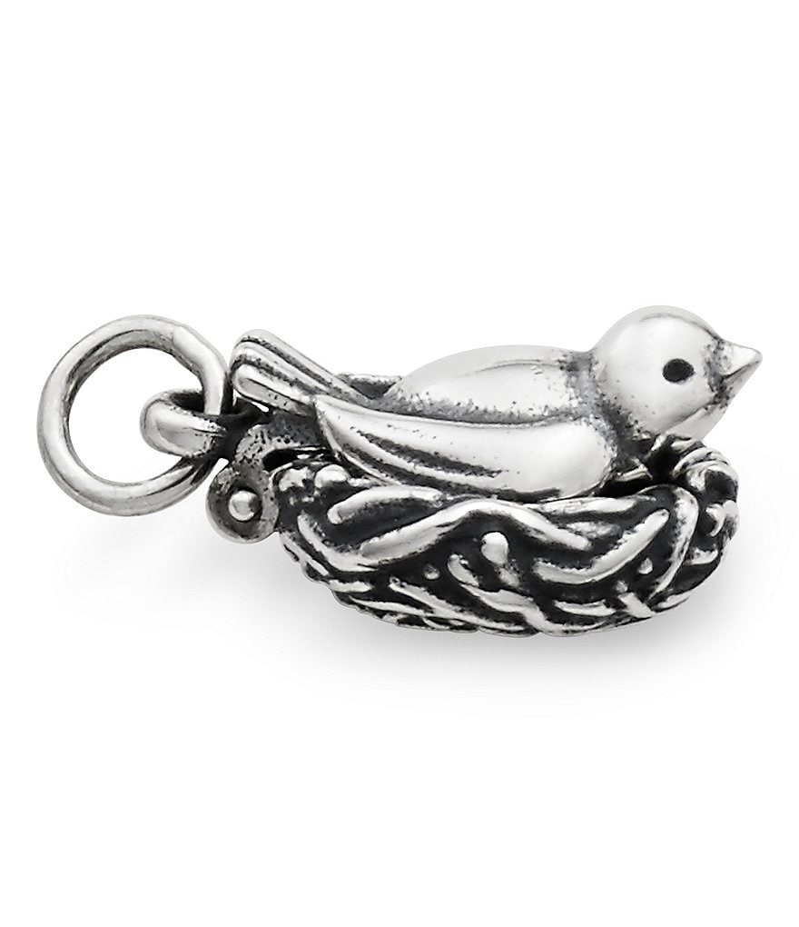 James Avery Nesting Bird with Enamel Egg Charm