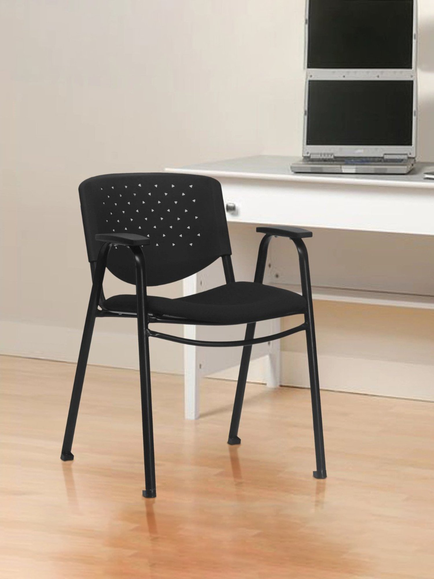 Durian Chaste Black Fabric Executive Chair