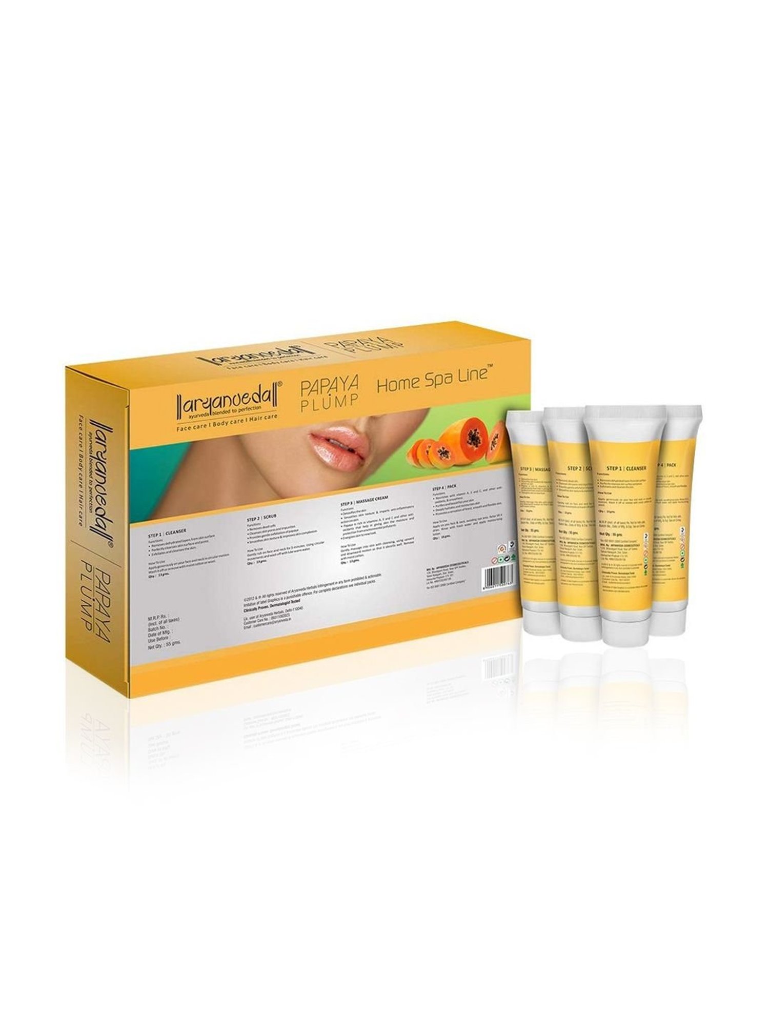 Aryanveda Papaya Plump Facial Spa Kit