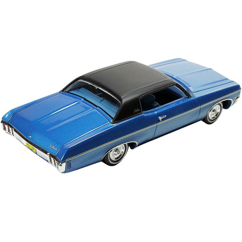 1970 Chevrolet Impala Custom Coupe Mulsanne Blue Met. with Matt Black Top Ltd Ed 220 pcs 1/43 Model Car by Goldvarg Collection