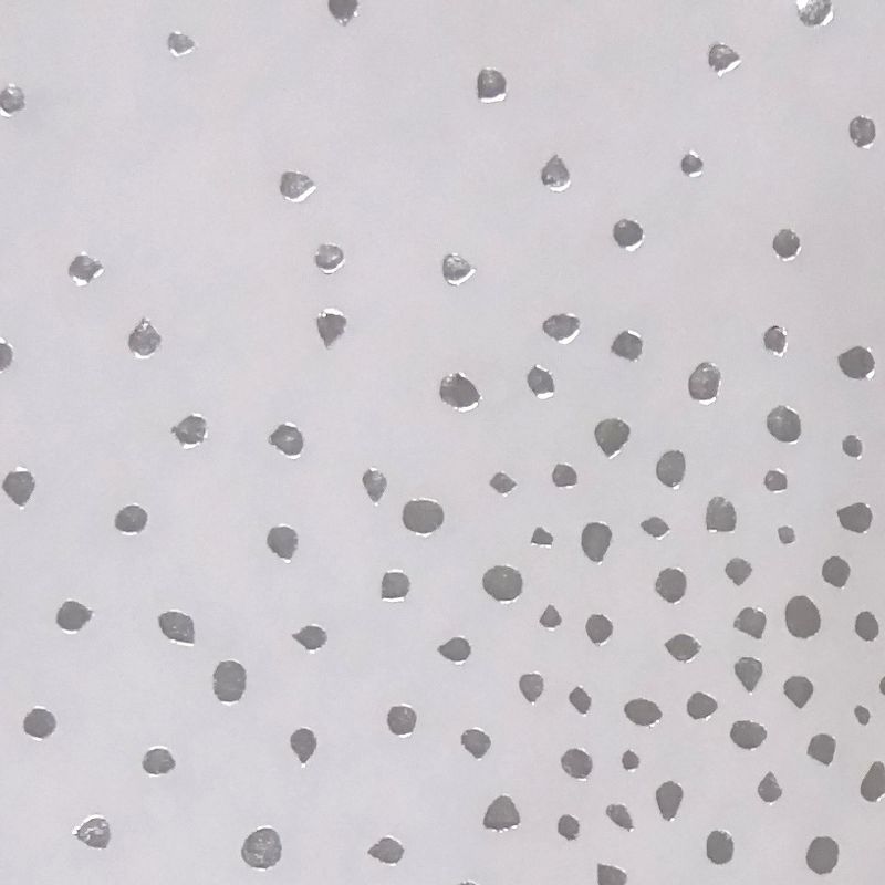 8ct Foil Dots Gift Wrap Tissue Paper White/Silver - Spritz™