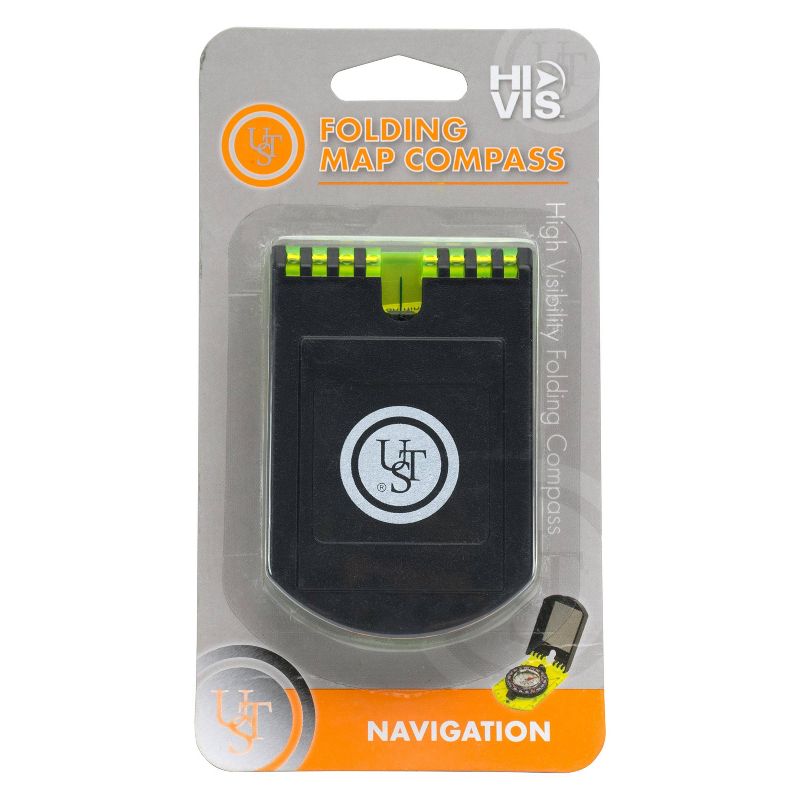 UST Folding Map Compass with Mirror and Slope Indicator