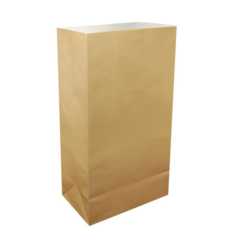 24ct Paper Luminaria Bags Beige - LumaBase
