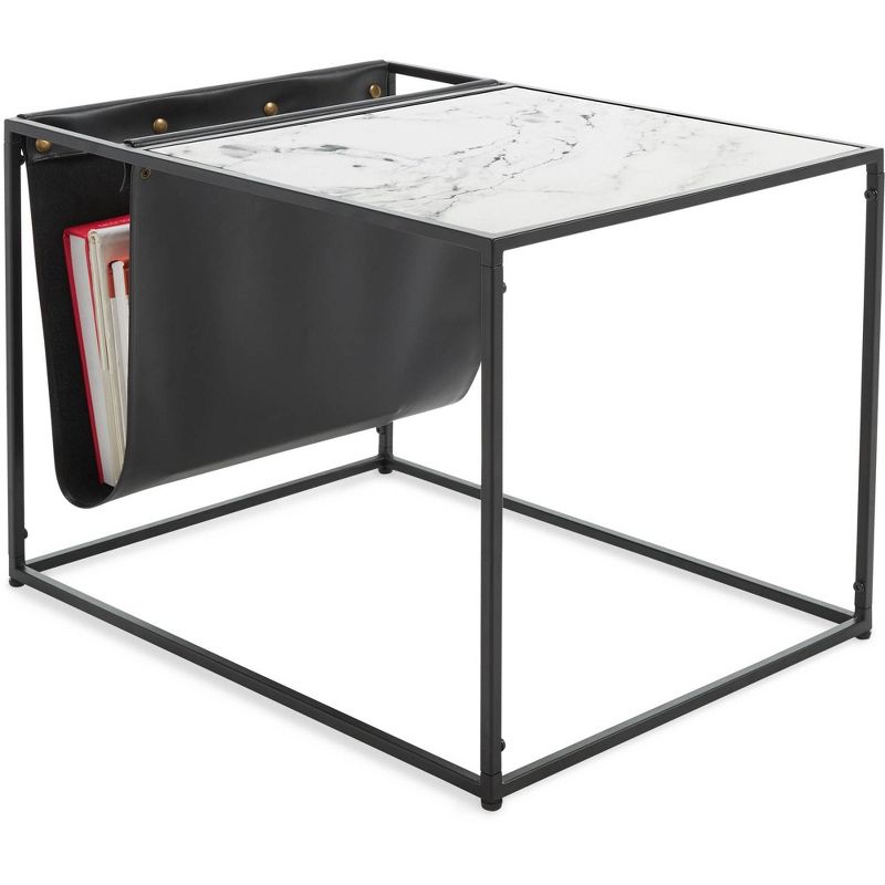 Wilson Magazine Storage End Table White - ClickDecor