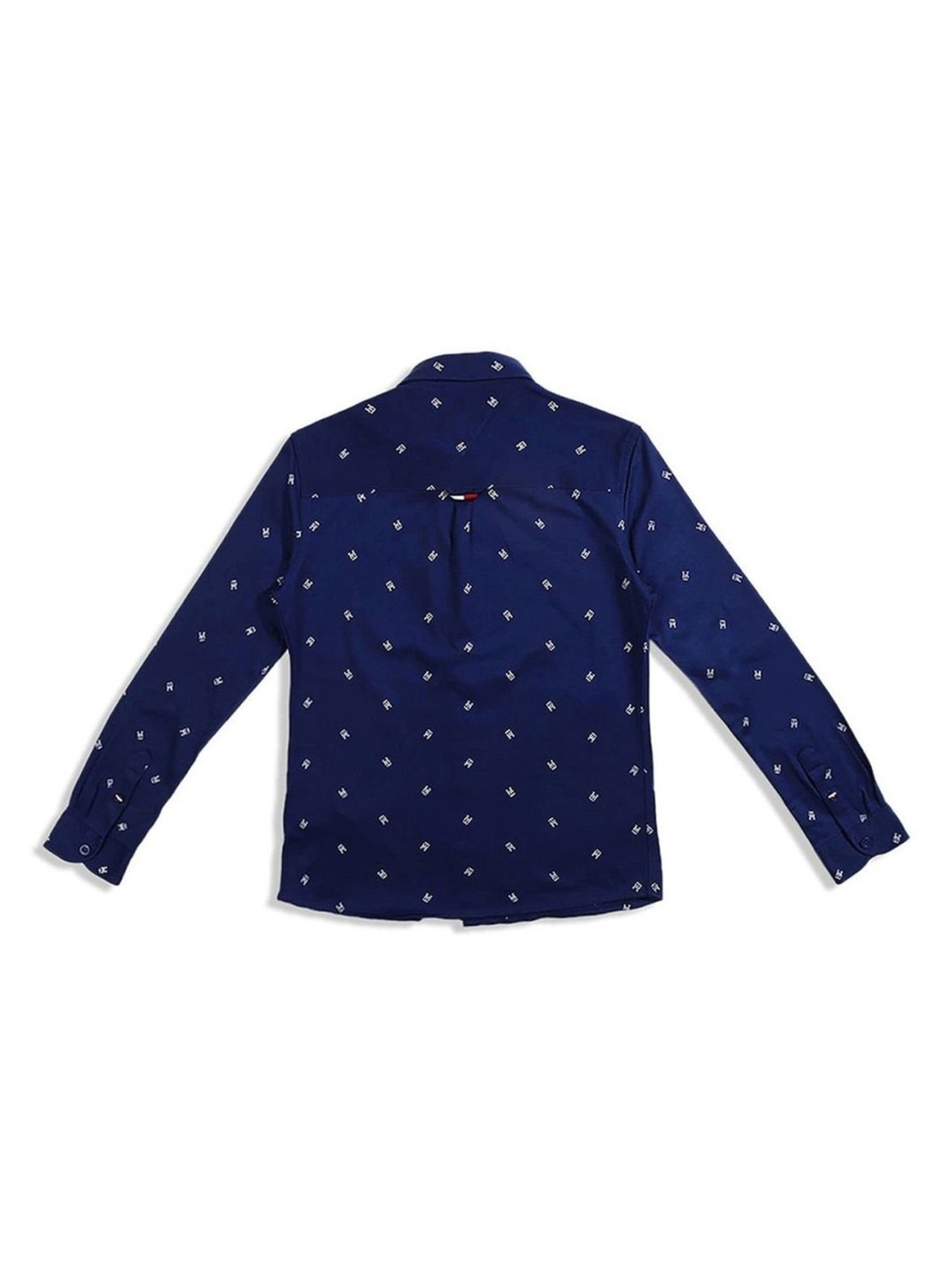 Tommy Hilfiger Kids Blue Logo Regular Fit Shirt