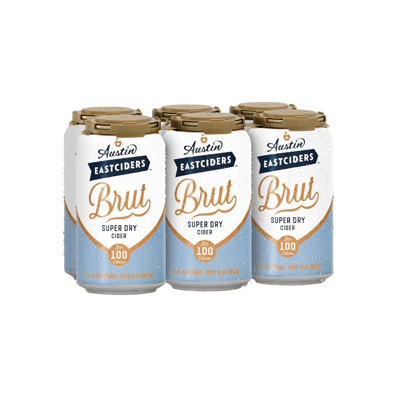 Austin Eastciders Brut Super Dry Hard Cider - 6pk/12 fl oz Cans