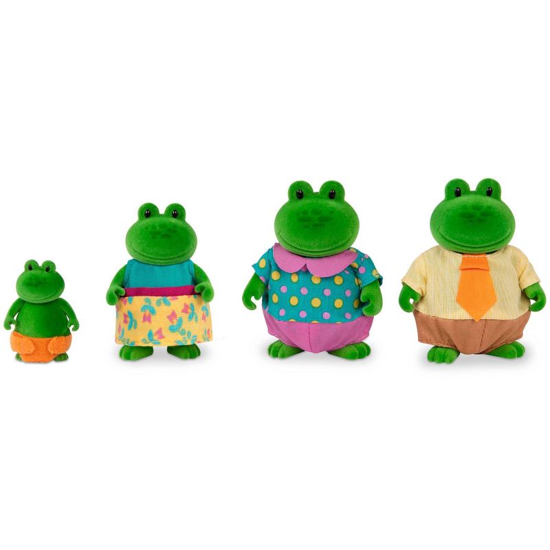 Li'l Woodzeez Miniature Animal Figurine Set - Croakalily Frog Family