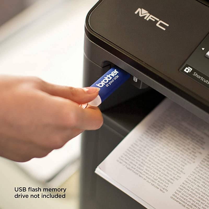 Monochrome Laser Printer Multifunction Printer AllinOne Printer MFCL5800DW Wireless Networking Mobile Printing Scanning Duplex Printing  Dash Replenishment Ready